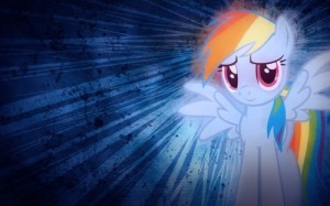 Создать мем: радуга, с пони, my little pony rainbow dash