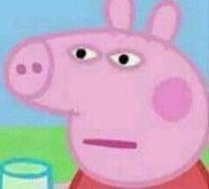 Create meme: peppa George, peppa pig surprised, peppa pig