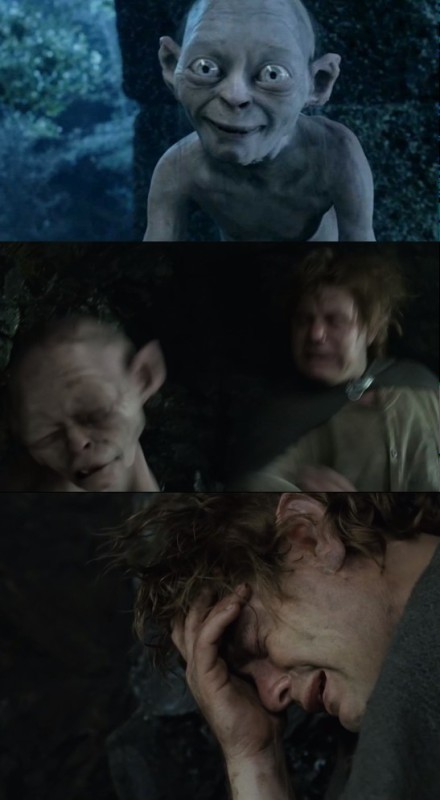 Create meme: sniffer the lord of the rings, Gollum , the Lord of the rings Gollum
