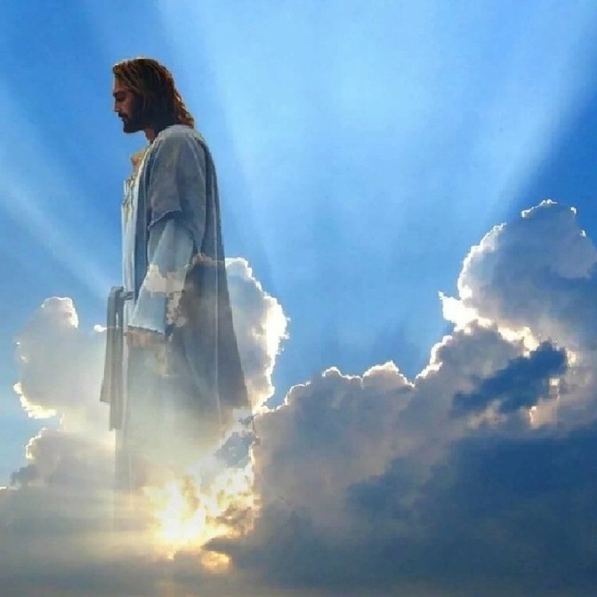 Создать мем: иисус христос бог, христос в небе, иисус христос царство небесное
