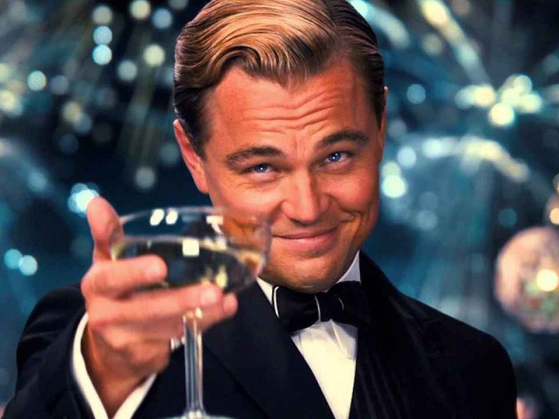 Create meme: the great Gatsby Leonardo DiCaprio with a glass of, DiCaprio Gatsby, Leonardo DiCaprio the great Gatsby