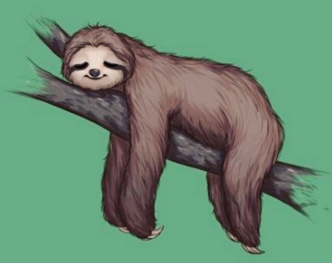 Create meme: sloth , The cartoon sloth, Sloth drawing
