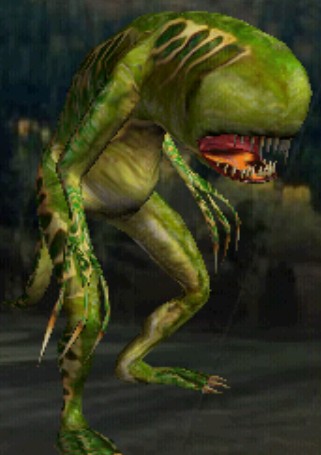 Create meme: alien attack game, troglodyte homm3, serious sam lizard