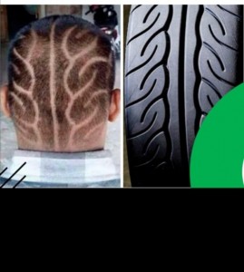 Create meme: ridiculous hairstyles, the most bizarre hairstyle, hair tattoo