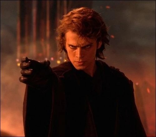 Create meme: Obi Wan and Anakin, Anakin episode 2, Anakin Skywalker The Dark Side