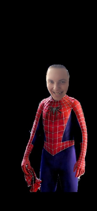 Создать мем: аккаунт, человек паук без головы, спайдермен костюм спандекс