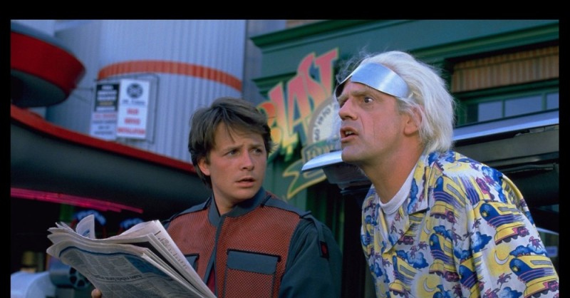 Create meme: Christopher Lloyd back to the future, back to the future 1985, Michael J. Fox and Christopher Lloyd