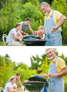 Create meme: People, barbecue, photo family on picnic with barbecue