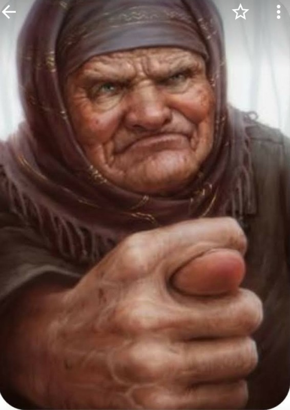 Create meme: angry Gran , granny with a fist, grandma 
