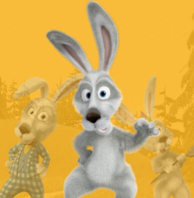 Создать мем: заяц, маша и медведь заяц с морковкой, заяц из маши и медведя