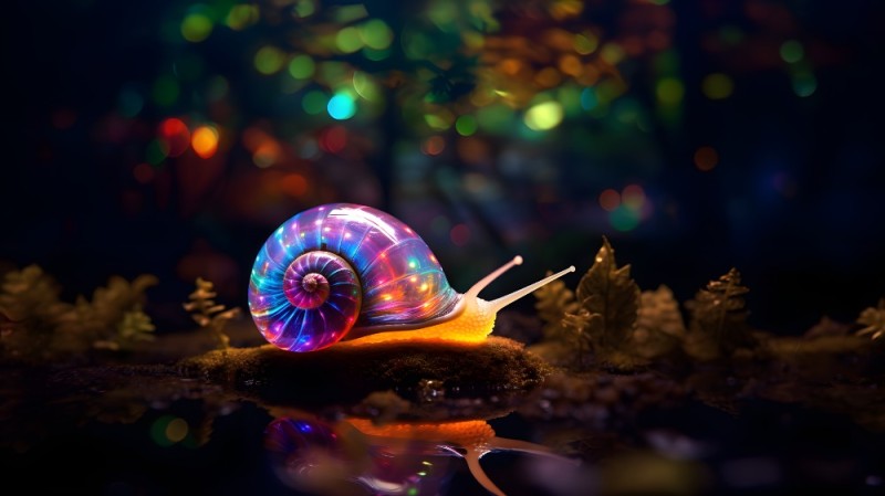 Create meme: nature , macro , snail 