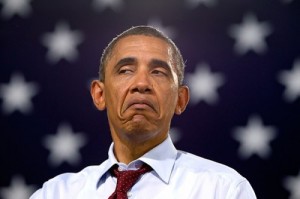 Create meme: scared Obama, meme Obama, Obama is a Negro