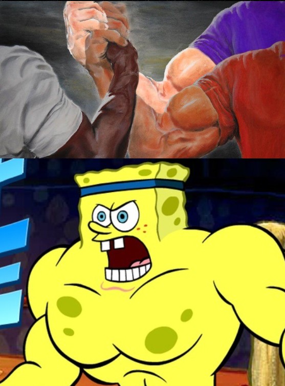 Create meme: sponge Bob square pants , spongebob is furious, spongebob Jock