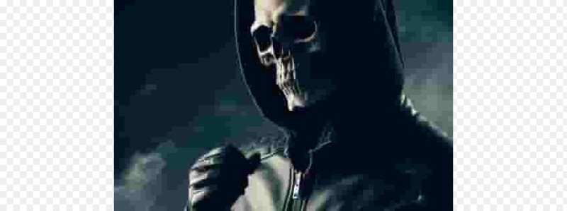 Create meme: the skull in the hood, a skeleton in a hood, darkness