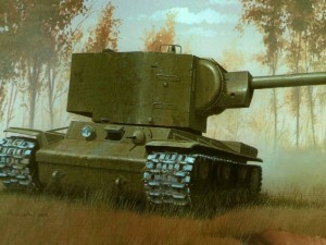 Создать мем: тяжелый танк кв 2, советский танк кв 2, советский тяжелый танк кв-2