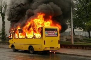 Create meme: in the bus, fire, fire