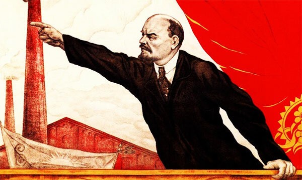 Создать мем: ленин товарищи, коммунизм ленин, призрак коммунизма бродит по европе плакат