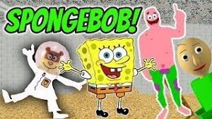 Создать мем: эмодзи spender spongebob, spongebob basics v3 baldi's basics v1.4.1 mod, спанч боб злой