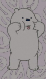 Создать мем: ice bear we bare bears, рисунок, медведь милый