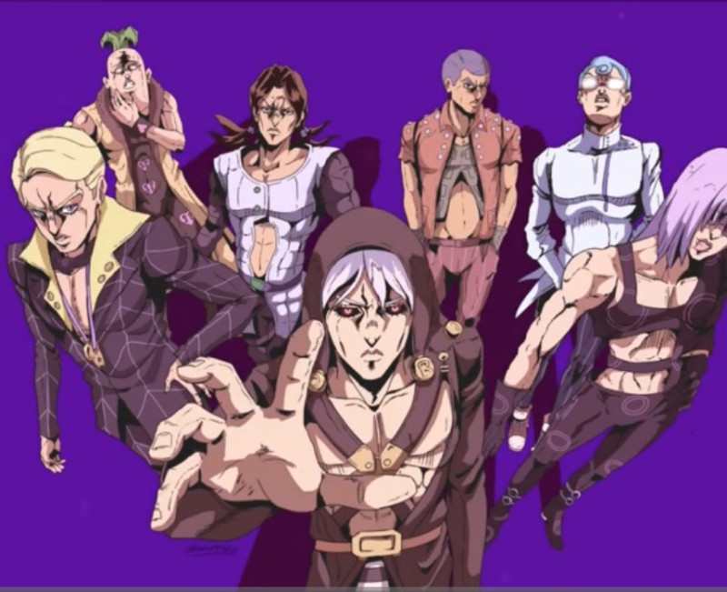 Create meme: the jojo risotto team, squadra jojo, la squadra jojo