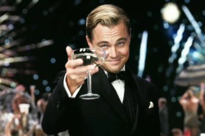 Create meme: a rich man, a toast to those who, DiCaprio glass