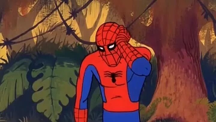 Создать мем: человек паук питер паркер, человек-паук мультсериал 1967, человек паук 1967