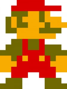 Create meme: luigi, Mario, mario pixel