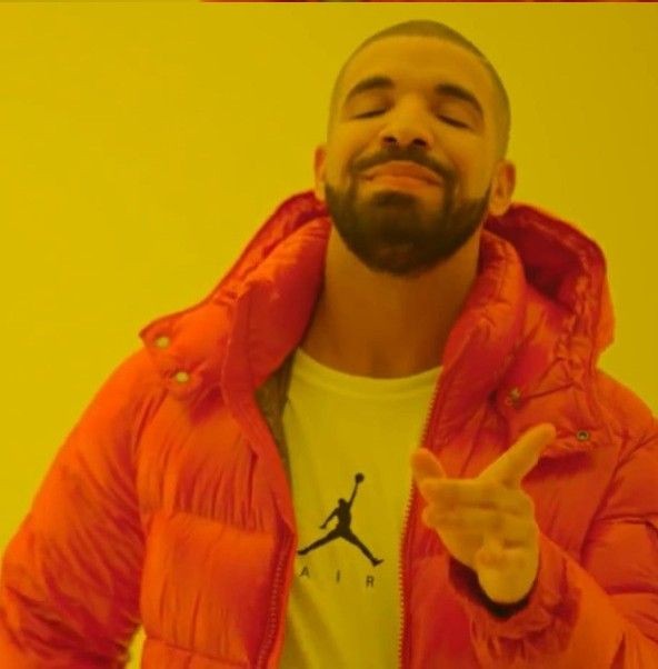 Create meme: rapper drake meme template, rapper Drake meme, Drake meme original