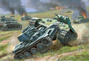 Создать мем: сражение под прохоровкой, советские танки, танки второй мировой войны ссср т34