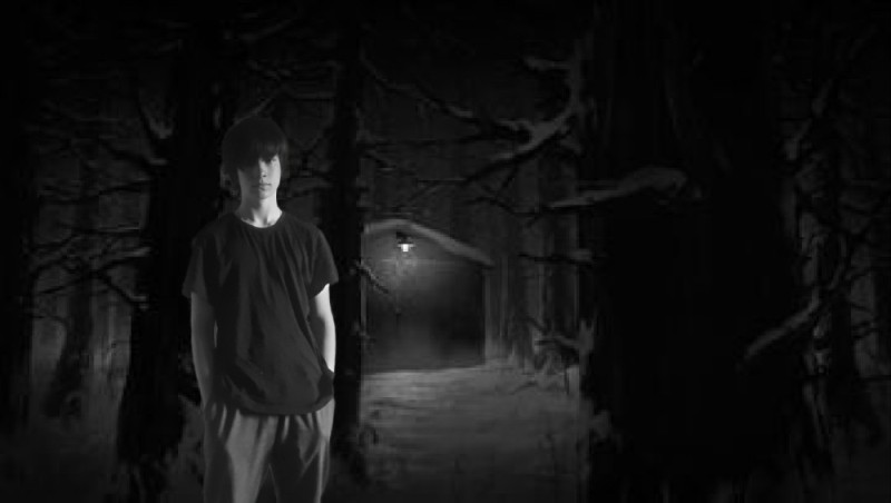 Создать мем: shadow forest, зайчик страшные моменты, темнота