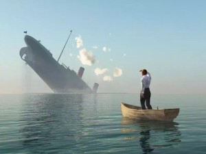Create meme: sinking ship