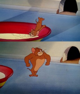 Create meme: cartoon, Jerry, Tom and Jerry
