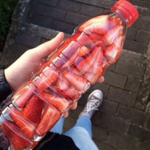 Create meme: bottle, strawberries in bottle, My boottle