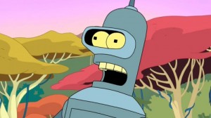 Create meme: Surprised Bender