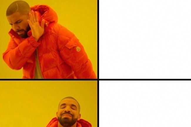Создать мем: шаблоны для мемов, дрейк мем шаблон, мем с негром в оранжевой куртке