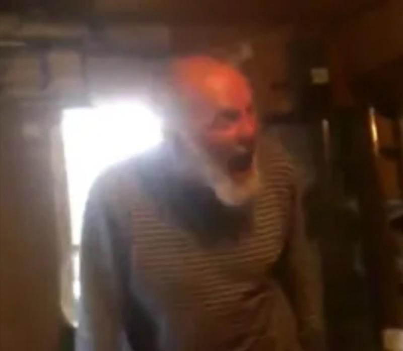 Create meme: the screaming grandfather, angry grandpa , crazy grandfather