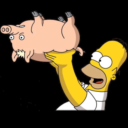 Create meme: Spider Pig The Simpsons, the simpsons drawings, the simpsons 
