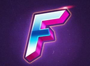 Create meme: neon letters, letter f, neon letter f