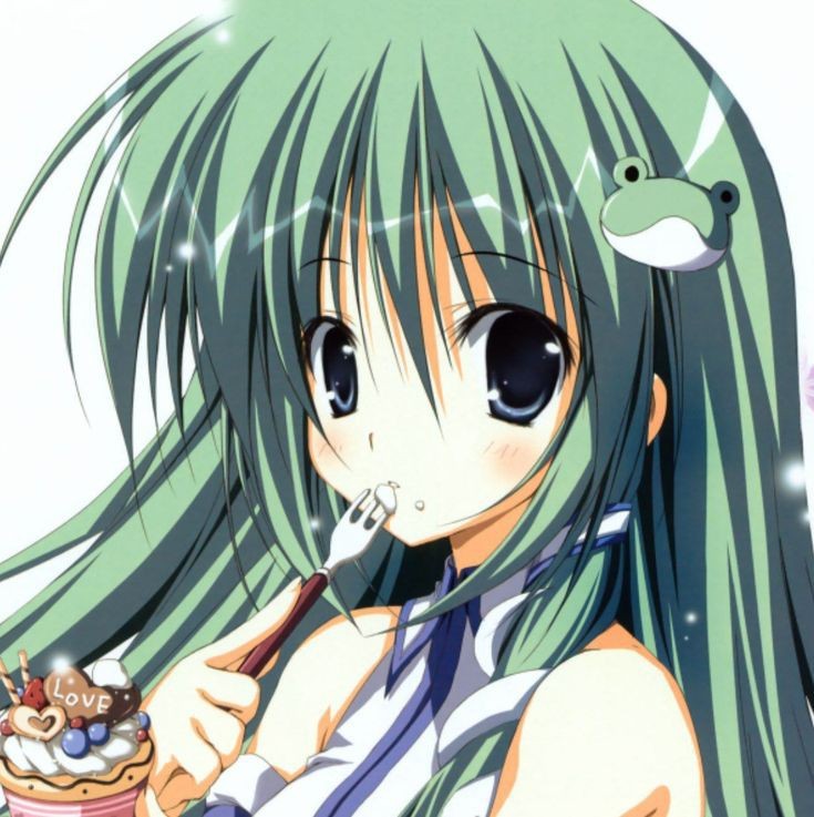 Create meme: anime with green hair, anime girl, Shion of sonozaki