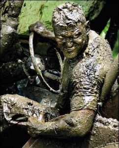 Create meme: dirty diper, mud, Jeepers