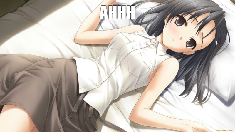 Создать мем: аниме девушка лежит на спине, аниме, аниме yosuga no sora