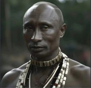 Создать мем: африканские народы, белая из племени масаи, африка негры