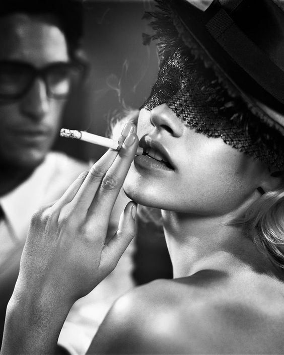 Create meme: Vincent Peters is a photographer, the lady with the cigarette, An impudent girl with a cigarette