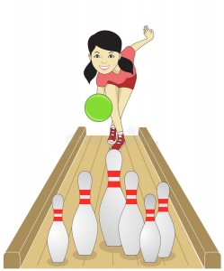 Create meme: bowling