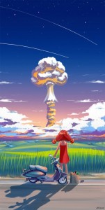 Create meme: figure, funny anime, well, finally a nuclear explosion