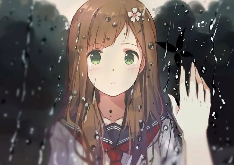 Create meme: anime sad, sad anime girls, anime chan sadness
