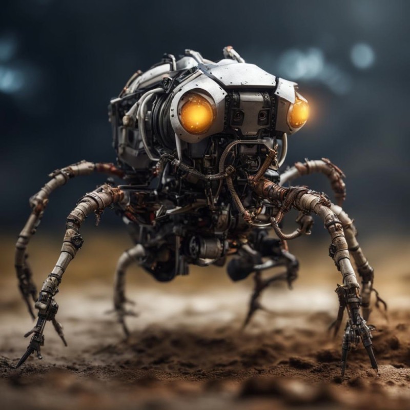 Create meme: robots are insects, robot , robo spider