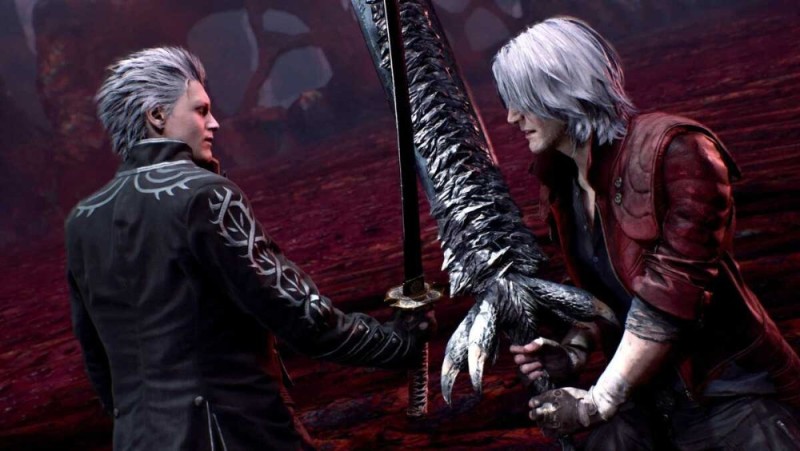 Создать мем: dmc 5 vergil, dmc vergil, dante vergil