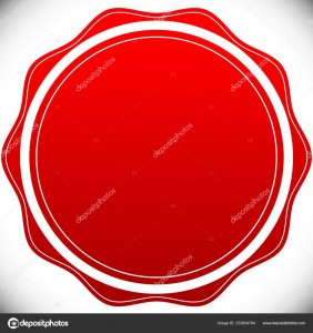 Create meme: red wax seal on white background, wax seal, wax seal icon vector
