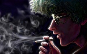 Create meme: pictures art cigarette, cigarette art, man with cigarette art